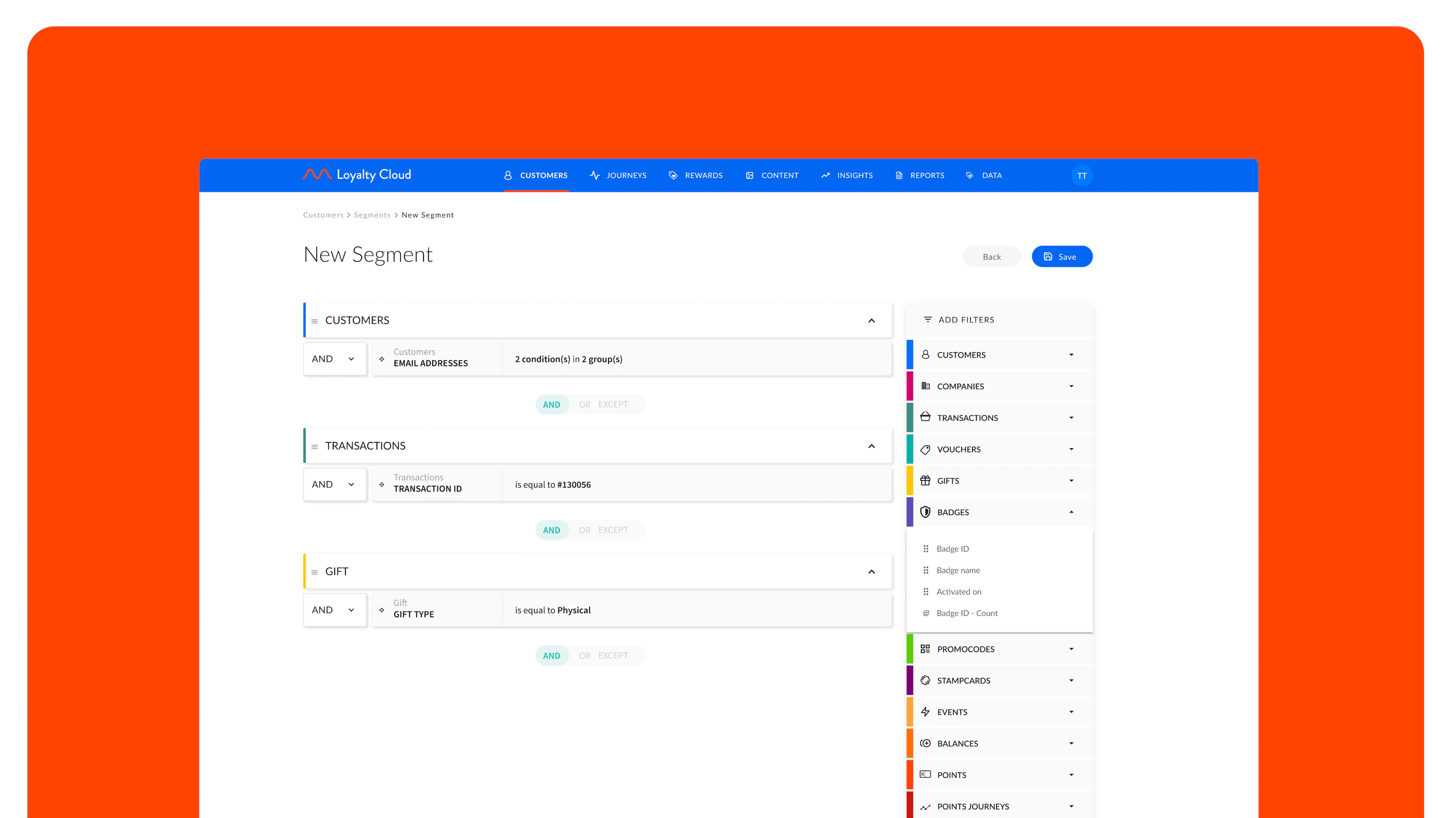 screenshot of m-wise Loyalty Cloud